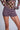 Ciao Burgundy & Cream Stripe Micro Short
