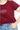 Burgundy Ringer Tee