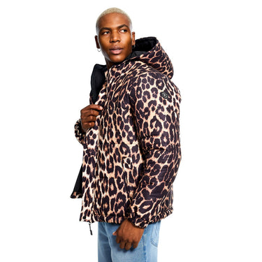 Animal Print Puffer Jacket