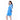 Sonic Blue Mini Sheer Ruffle Dress