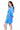 Sonic Blue Mini Sheer Ruffle Dress