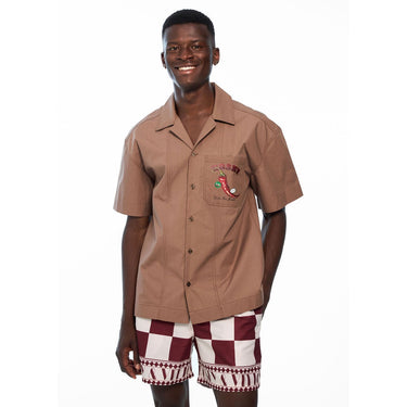 Mocha Drop Shoulder Shirt
