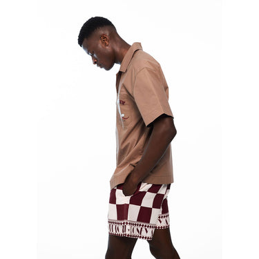 Mocha Drop Shoulder Shirt