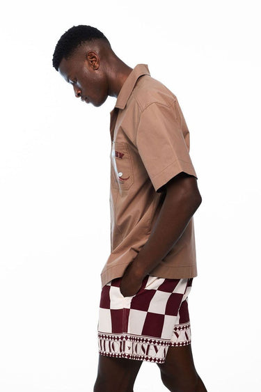 Mocha Drop Shoulder Shirt