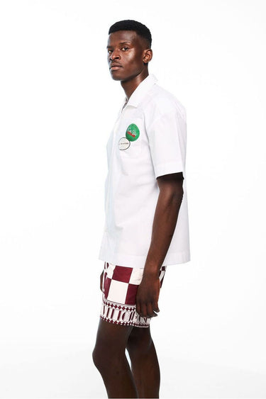 White Drop Shoulder Shirt