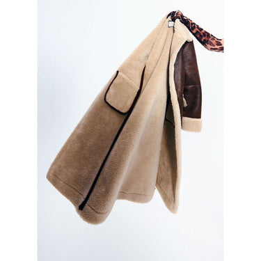 Espresso Brown Faux Fur Coat