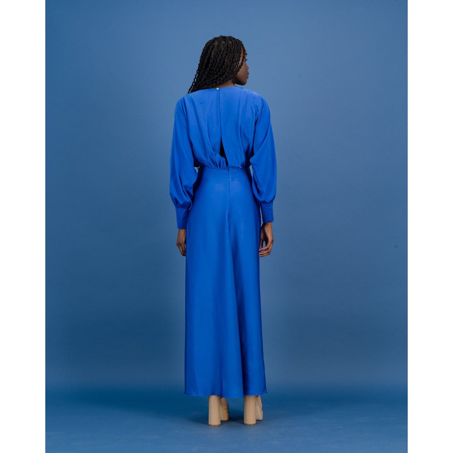 Satin Formal dress in Royal Blue