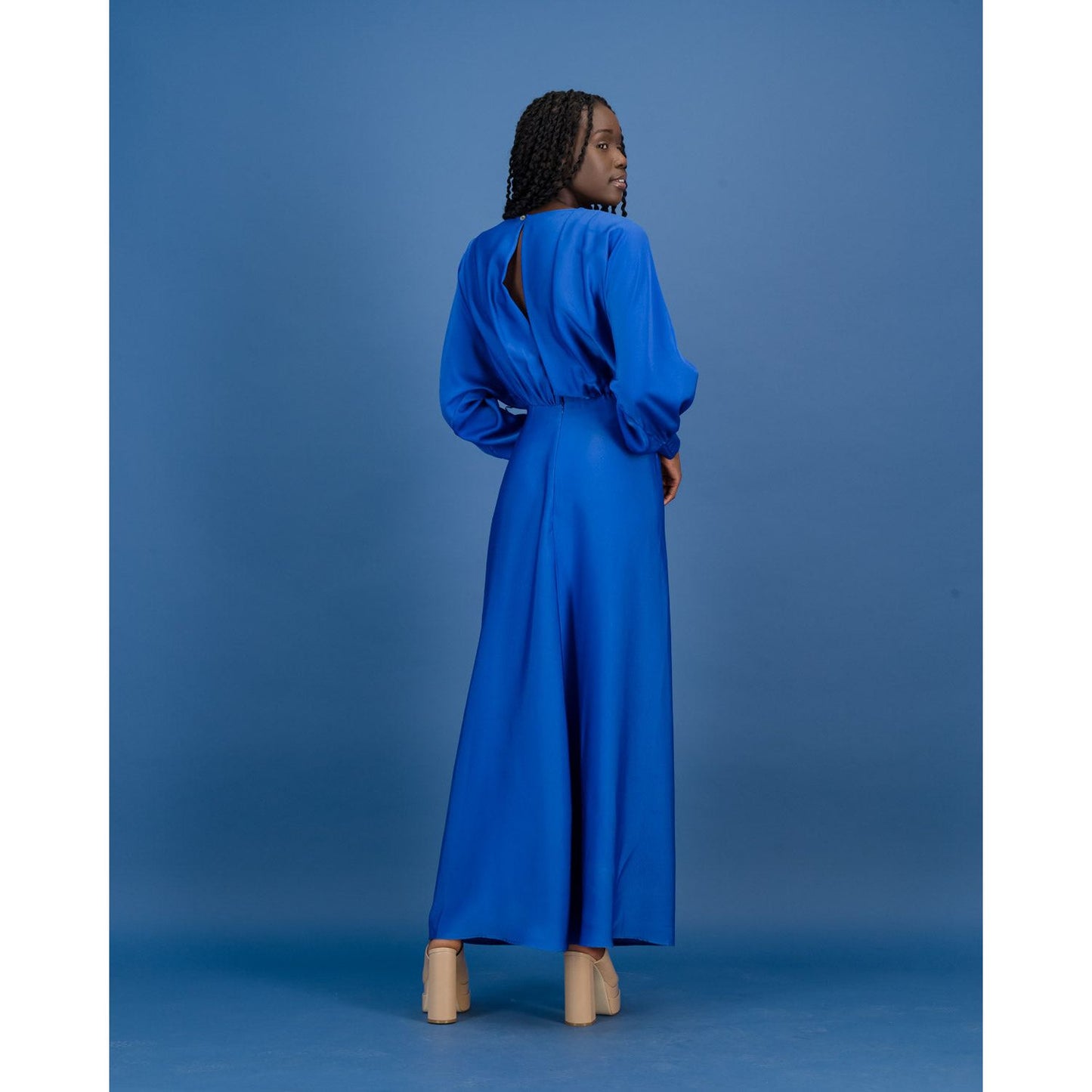Satin Formal dress in Royal Blue