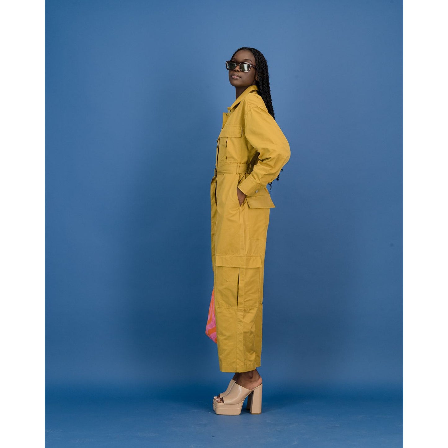Boiler Suit in Mustard