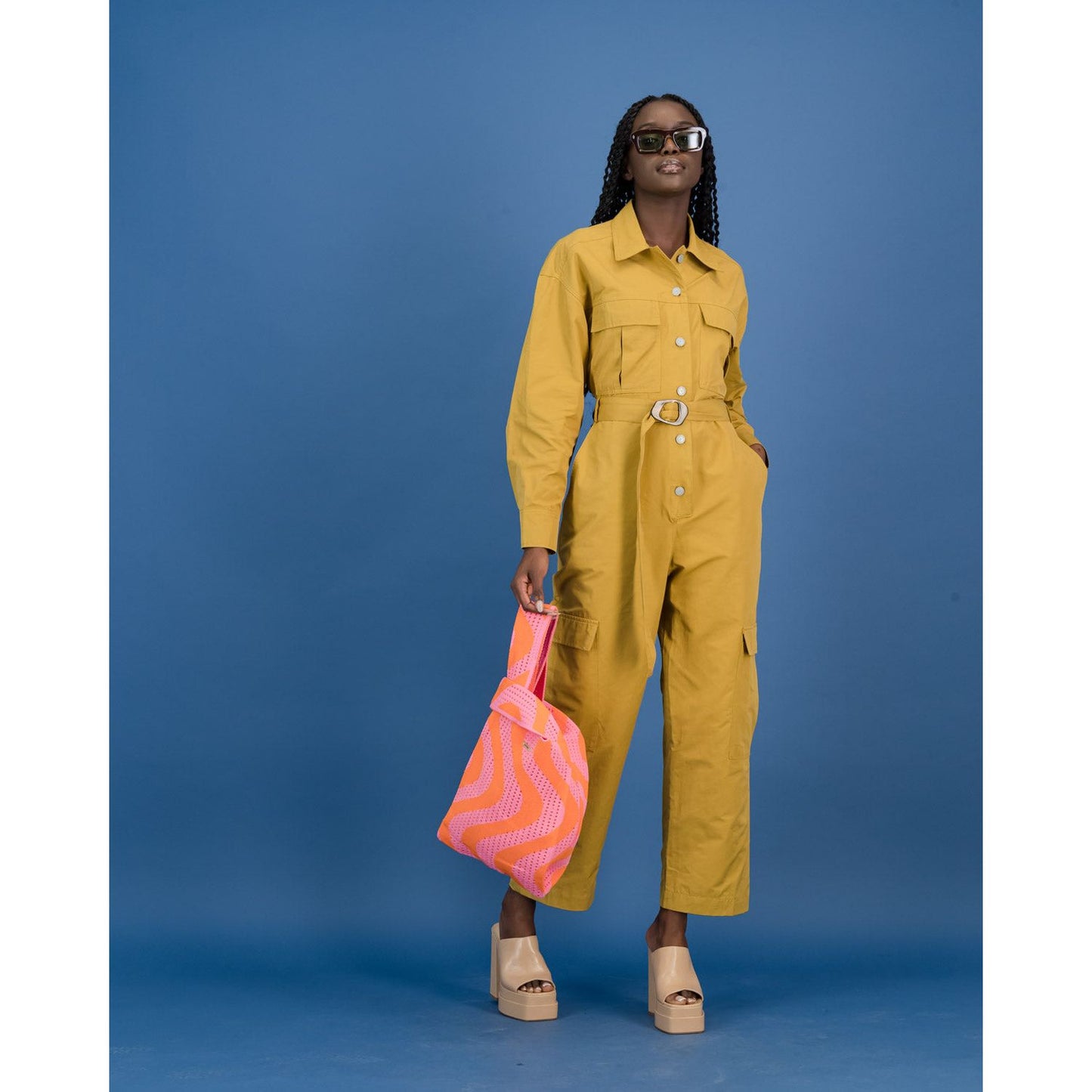 Boiler Suit in Mustard