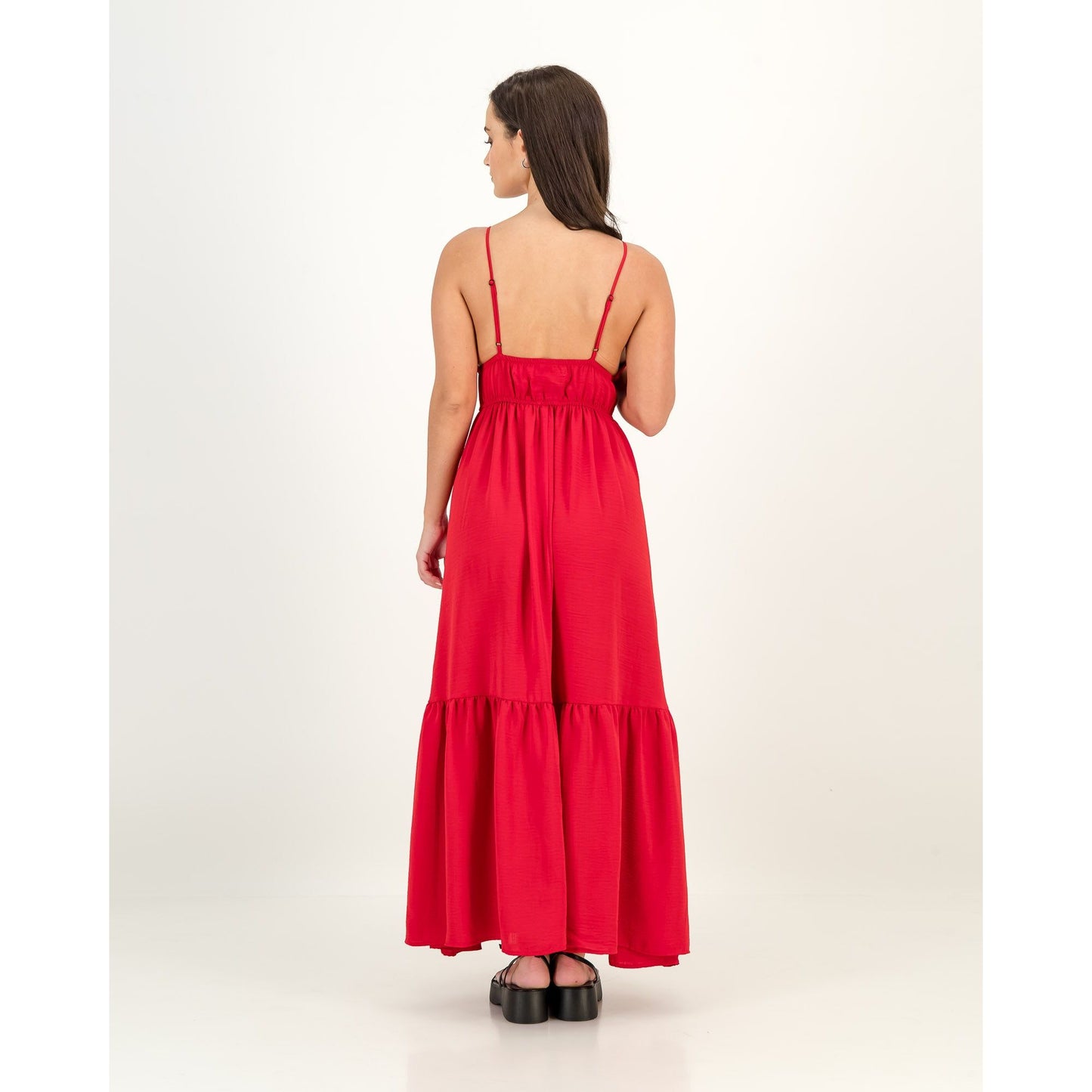 Strappy Dress in Red