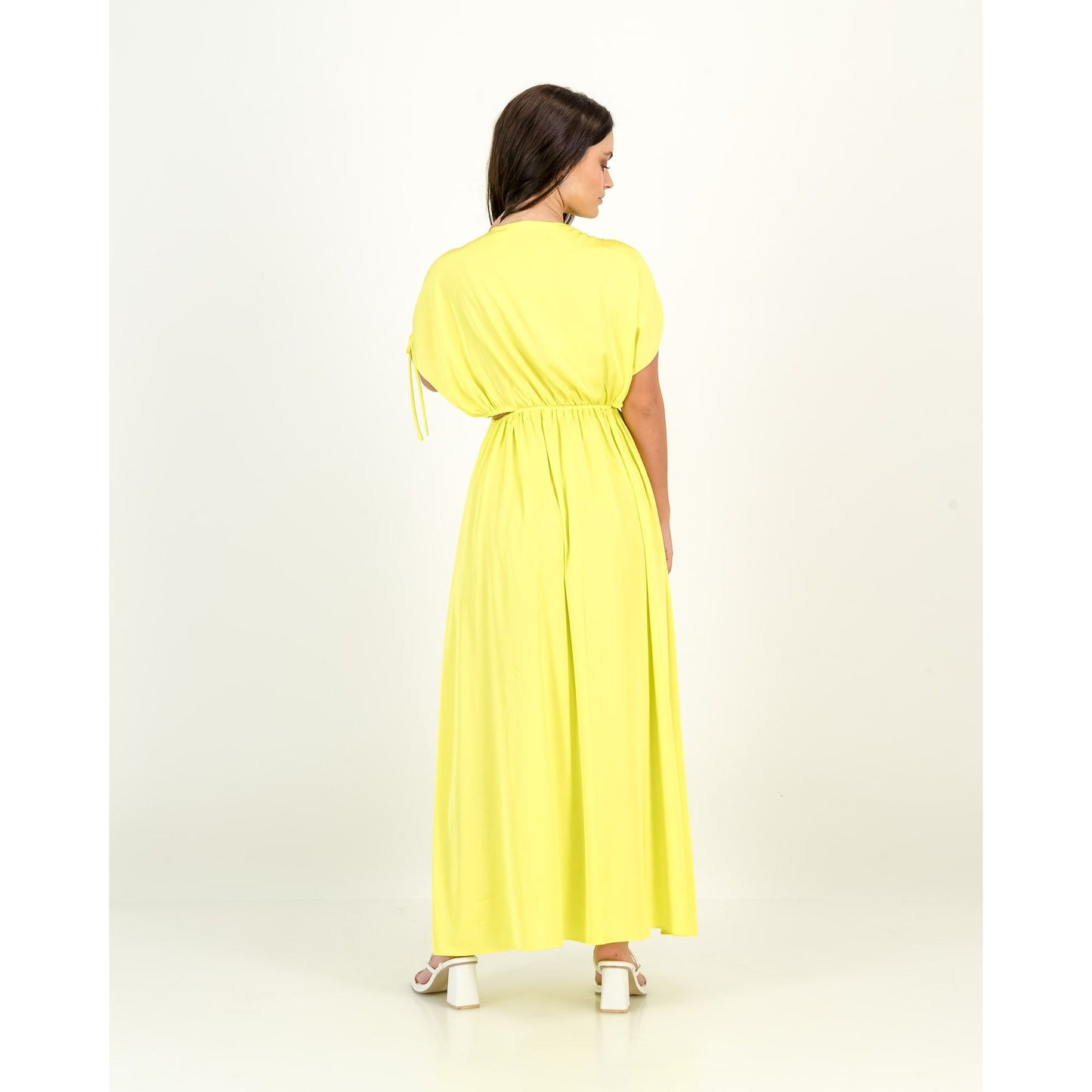 Emilia Cut Out Dress in Lime