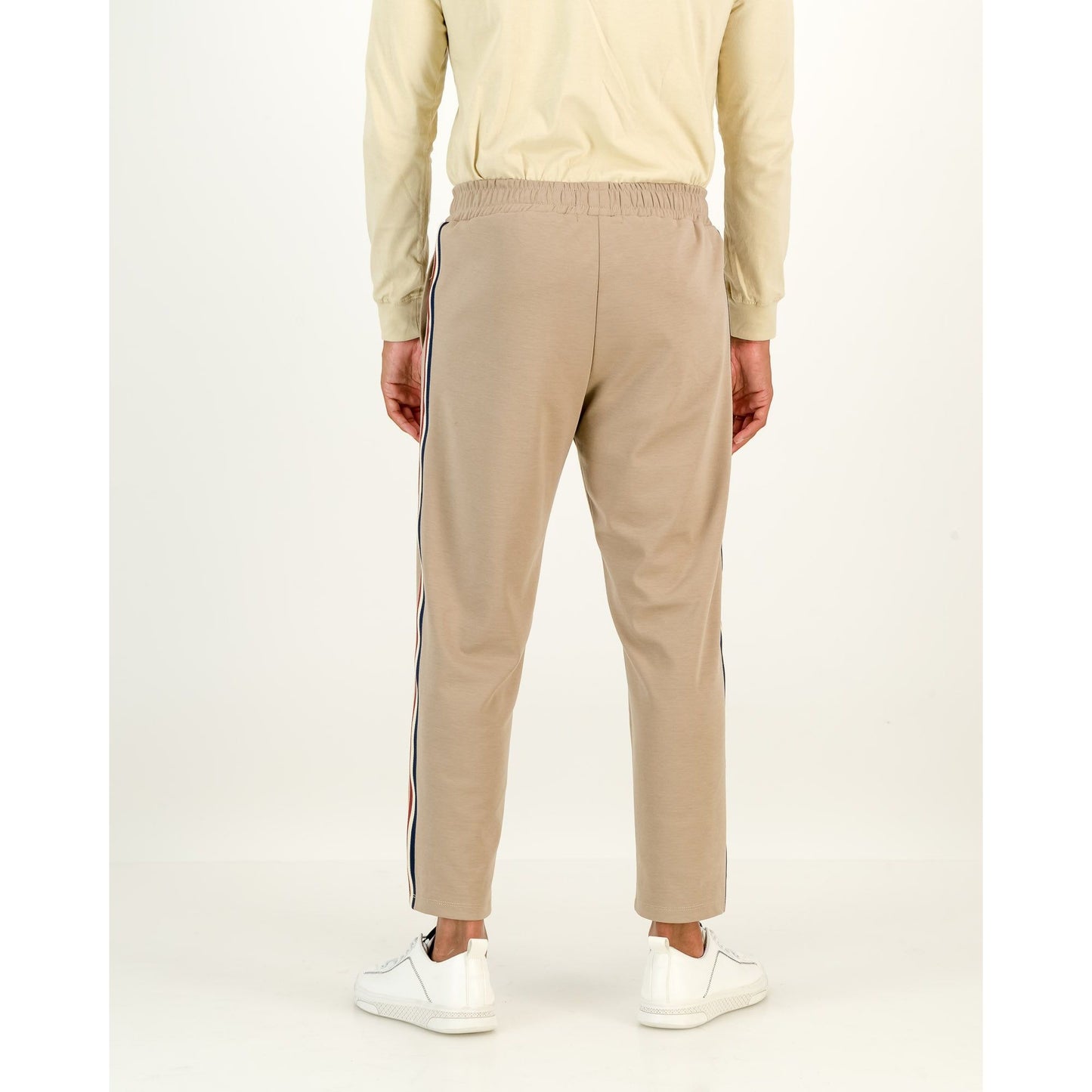 Elasticated Pull On Pants in Stone