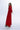 Ferrari Red Long Sleeve Satin Formal Dress