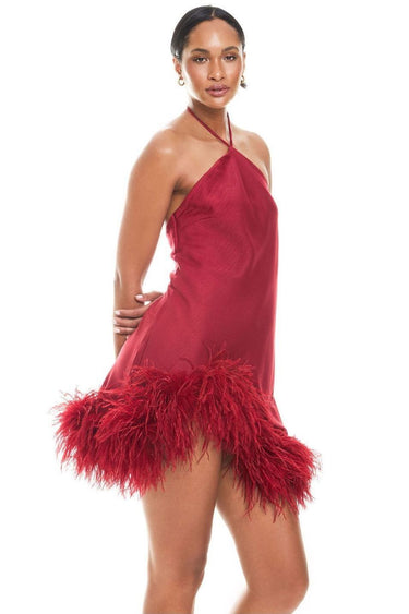Custom Bella Feather Dress