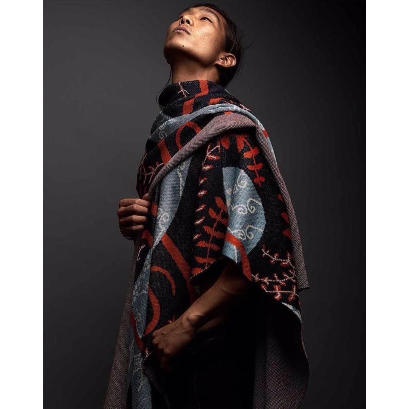 Snake Knitted Cape