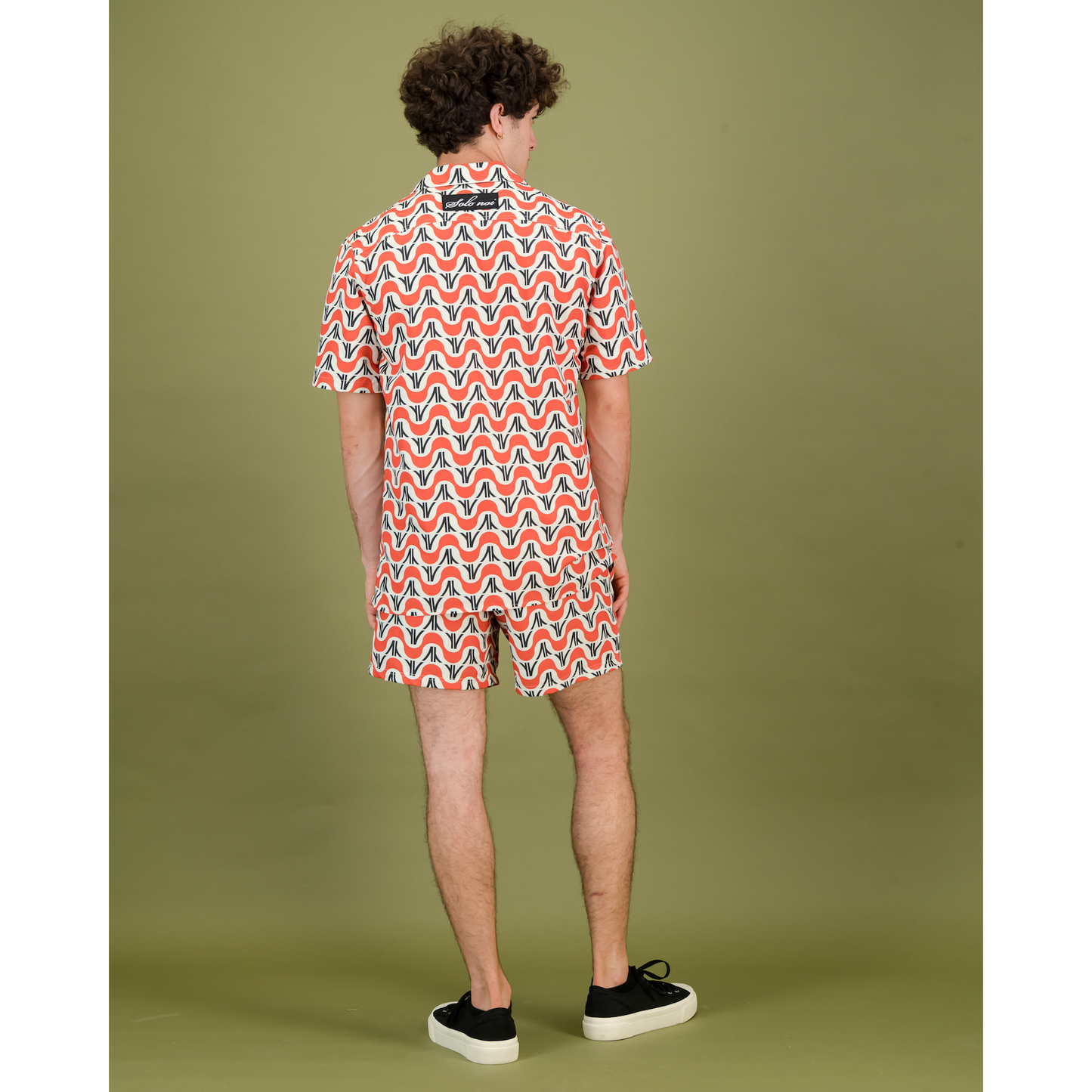 Orange & Cream RV Print Shirt
