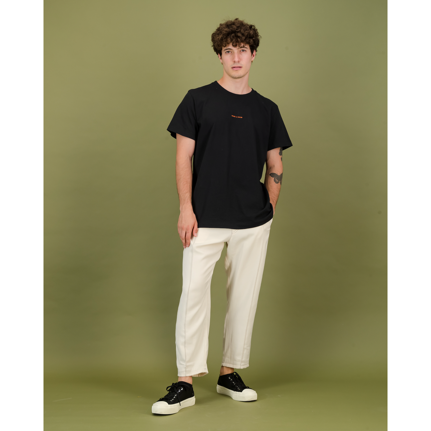 Pull On Pants with Pintuck Detail - Cream