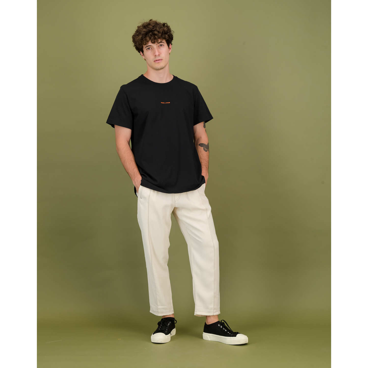 Pull On Pants with Pintuck Detail - Cream