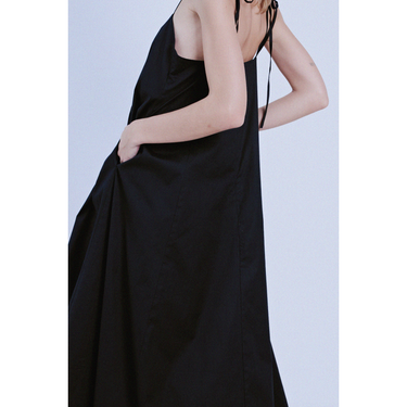 Black Maxi Bubble Dress