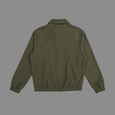 Olive Pinstripe Jacket