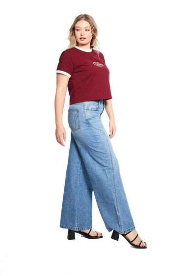 Side Seam Detail Denim Jean