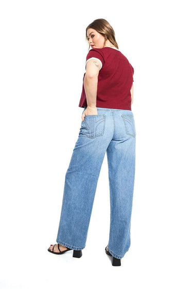 Side Seam Detail Denim Jean