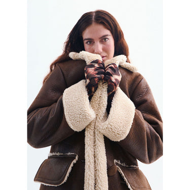 Espresso Brown Faux Fur Coat