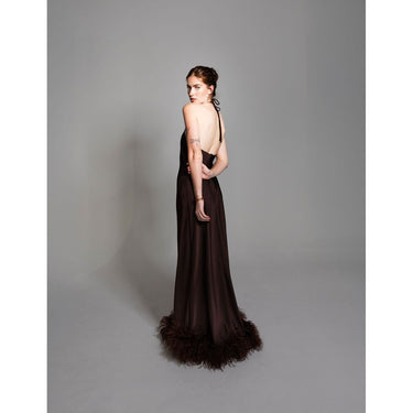 Custom Maxi Bella Feather Dress