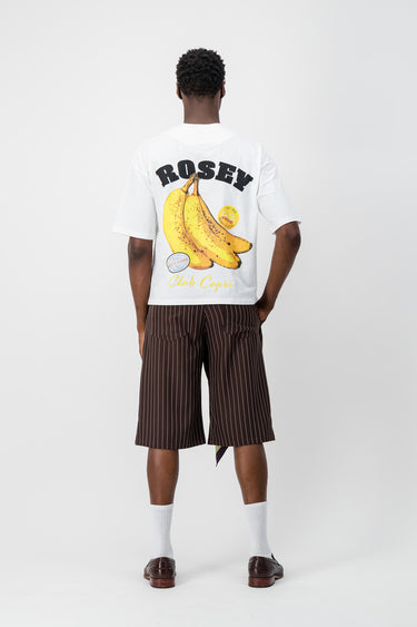 Chocolate Pinstripe Bermuda Shorts