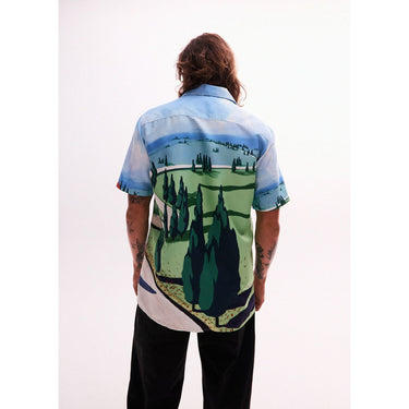 Tuscan Countryside Print Shirt