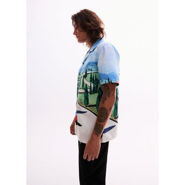 Tuscan Countryside Print Shirt