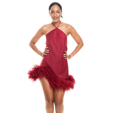 Custom Bella Feather Dress