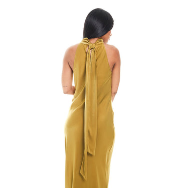 Custom Maxi Halter Neck Dress