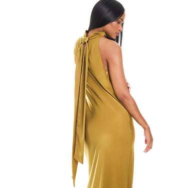 Custom Maxi Halter Neck Dress