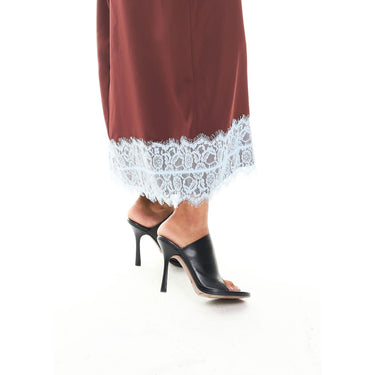 Custom Satin Boobtube Dress with Lace Detail