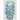 Rib Cut Out Midi Dress in Blue/Green Marble Print