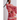 Plisse Long Sleeve Dress in Pink & Red Swirl Print