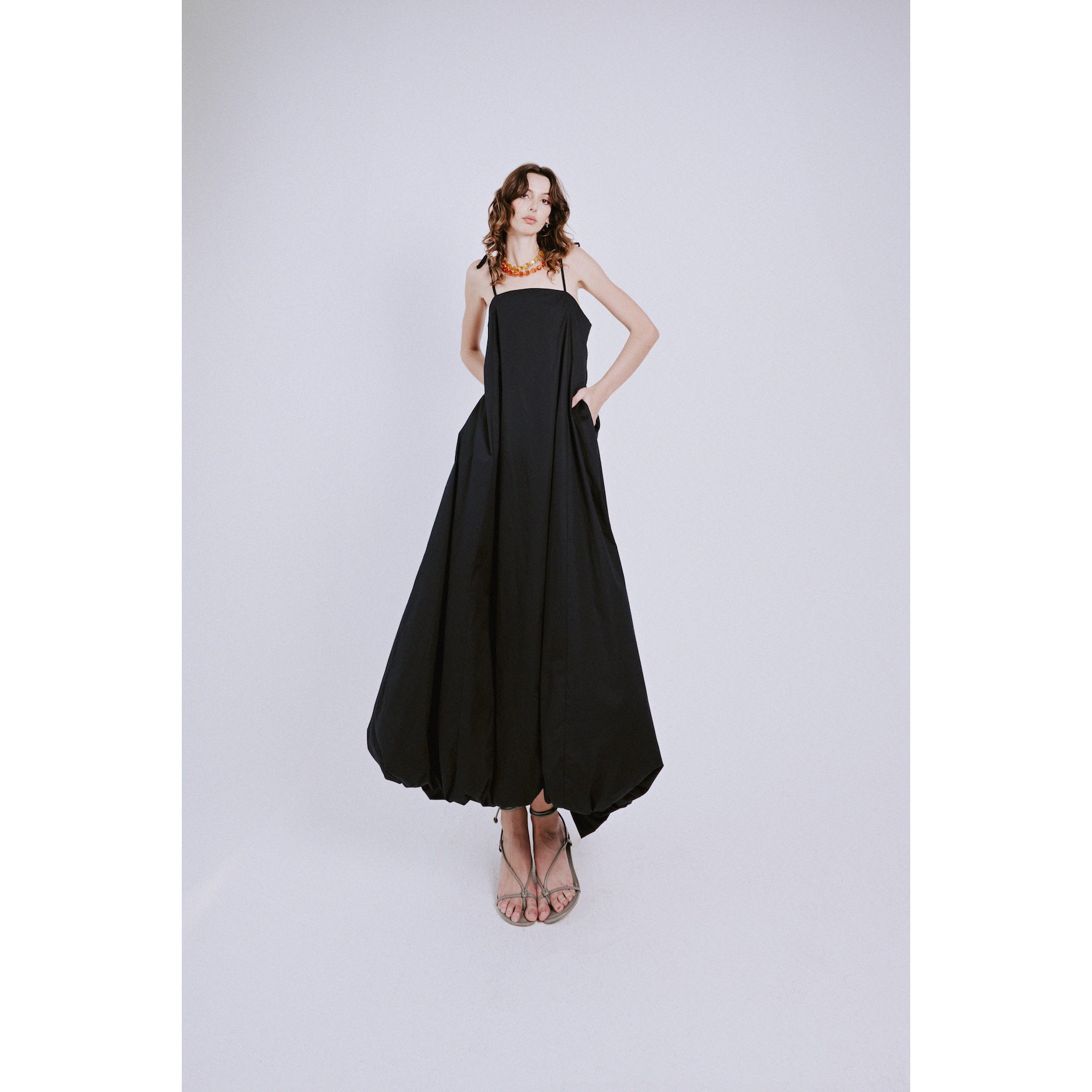 Black Maxi Bubble Dress ROSEYANDVITTORI Black Maxi Bubble Dress ROSEYANDVITTORI
