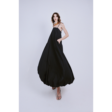 Black Maxi Bubble Dress