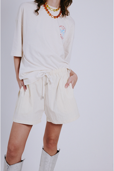 Off -White Relaxed Shorts