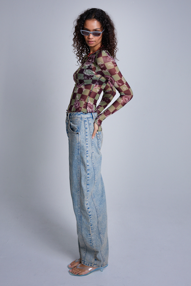 Light Blue Vintage Denim Wash Jean